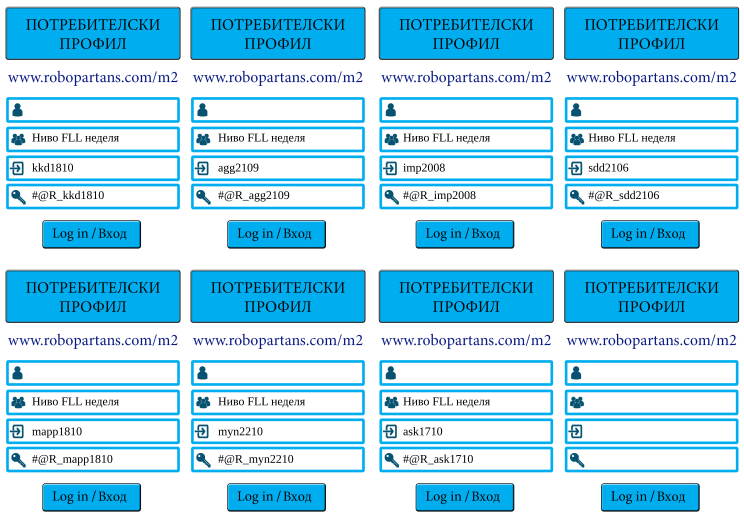 Retiffy certificate RET1KK issued to Калина Калинова Димитранова kkd1810 agg2109 Стефан Димов Димов sdd2106 Иван Маринов Първанов imp2008 Атанас Георгиев Георгиев Мартин Петров Петров mapp1810 Марк Юрий Никитов myn2210 Александър Стефанов Кирчев ask1710  from template Register cards for robopartans classes with values,template:Register cards for robopartans classes,name1:Калина Калинова Димитранова,username1:kkd1810,username2:agg2109,website:m2.robopartans.com,name4:Стефан Димов Димов,username4:sdd2106,name3:Иван Маринов Първанов,username3:imp2008,group1:Ниво FLL неделя,password1:#@R_kkd1810,name2:Атанас Георгиев Георгиев,group2:Ниво FLL неделя,password2:#@R_agg2109,group3:Ниво FLL неделя,password3:#@R_imp2008,group4:Ниво FLL неделя,password4:#@R_sdd2106,name5:Мартин Петров Петров,group5:Ниво FLL неделя,username5:mapp1810,password5:#@R_mapp1810,name6:Марк Юрий Никитов,group6:Ниво FLL неделя,username6:myn2210,password6:#@R_myn2210,name7:Александър Стефанов Кирчев,group7:Ниво FLL неделя,username7:ask1710,password7:#@R_ask1710