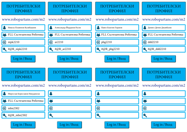 Retiffy certificate RETGMH issued to nipk2210 ar2210 pbg2210 ddd2210 mbn2302  from template Register cards for robopartans classes with values,template:Register cards for robopartans classes,username1:nipk2210,user1:Никола Пламенов Кьовбашиев,group1:FLL Състезателна Роботика,password1:#@R_nipk2210,user2:Александър Йорданов Русев,group2:FLL Състезателна Роботика,username2:ar2210,password2:#@R_ar2210,user3:Павел Благоев Горанов,group3:FLL Състезателна Роботика,username3:pbg2210,password3:#@R_pbg2210,user4:Даниел Дичов Джамбазов,group4:FLL Състезателна Роботика,username4:ddd2210,password4:#@R_ddd2210,user5:Мирослав Бориславов Никудински,group5:FLL Състезателна Роботика,username5:mbn2302,password5:#@R_mbn2302
