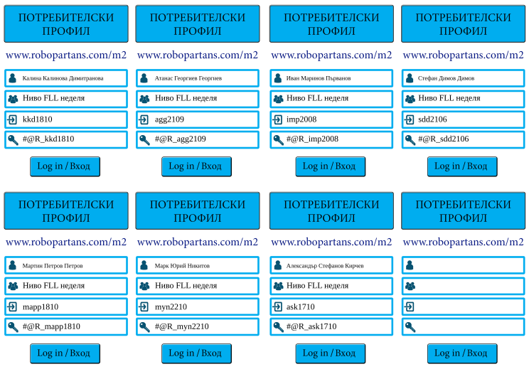 Retiffy certificate RETVML issued to kkd1810 agg2109 sdd2106 imp2008 myn2210 mapp1810 ask1710  from template Register cards for robopartans classes with values,template:Register cards for robopartans classes,username1:kkd1810,username2:agg2109,username4:sdd2106,username3:imp2008,username6:myn2210,group1:Ниво FLL неделя,password1:#@R_kkd1810,group2:Ниво FLL неделя,password2:#@R_agg2109,group3:Ниво FLL неделя,password3:#@R_imp2008,group4:Ниво FLL неделя,password4:#@R_sdd2106,group5:Ниво FLL неделя,username5:mapp1810,password5:#@R_mapp1810,group6:Ниво FLL неделя,password6:#@R_myn2210,group7:Ниво FLL неделя,username7:ask1710,password7:#@R_ask1710,user1:Калина Калинова Димитранова,user2:Атанас Георгиев Георгиев,user3:Иван Маринов Първанов,user4:Стефан Димов Димов,user5:Мартин Петров Петров,user6:Марк Юрий Никитов,user7:Александър Стефанов Кирчев