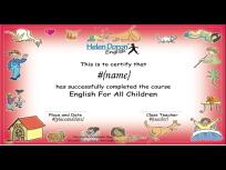 HelenDoronEnglishForAllChildren, This certificate is issued by Helen Doron Sofia